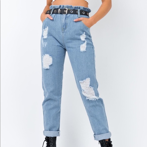 Zara Denim - Open Road Denim Paper Bag-Jeans⭐️